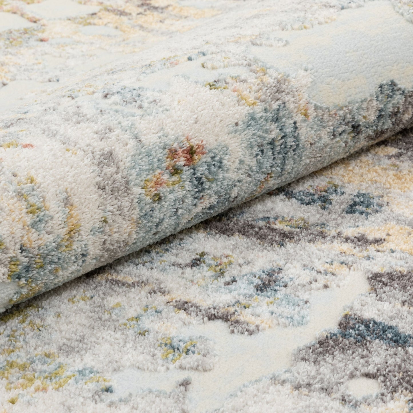 Azura Vintage Distressed Abstract Multi Rug FA-14