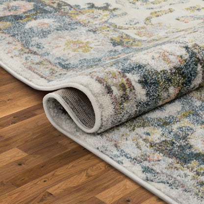 Corinne Vintage Bohemian Oriental Ivory Rug FA-32