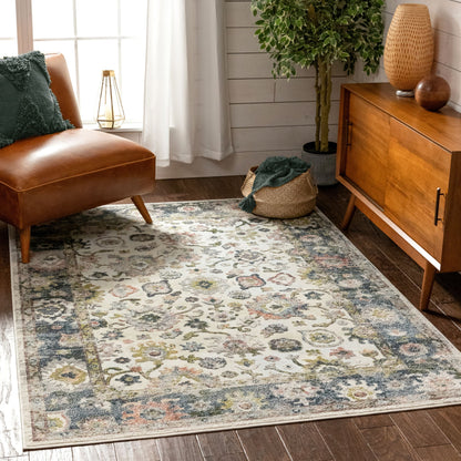 Corinne Vintage Bohemian Oriental Ivory Rug FA-32