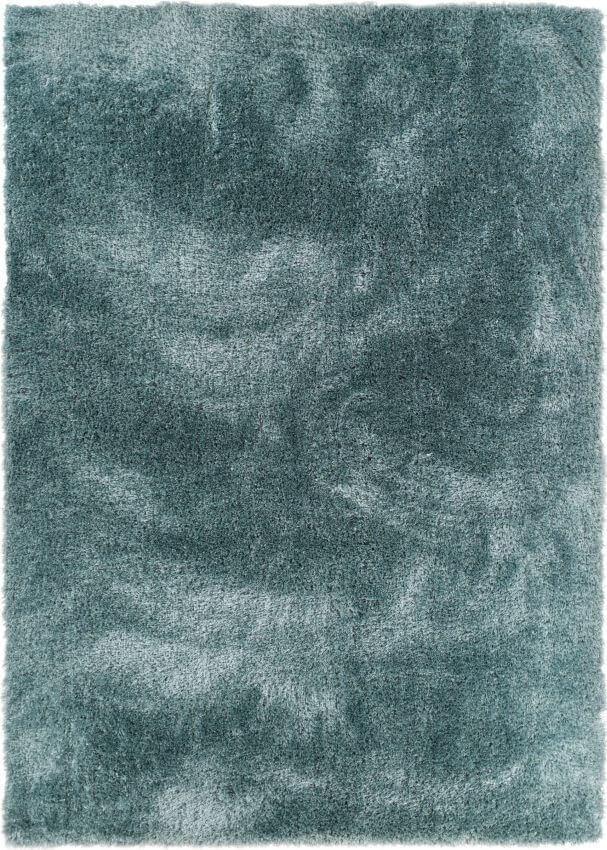 Liza Blue Plush Shag Rug FE-16