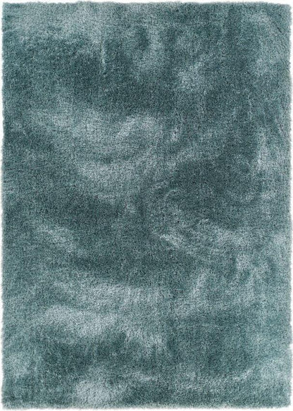 Liza Blue Plush Shag Rug FE-16
