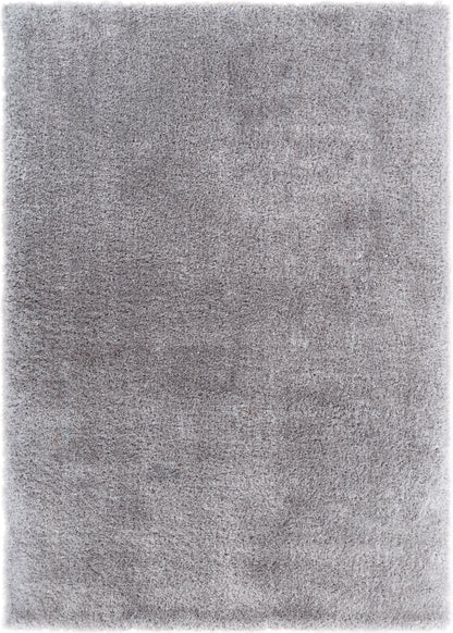 Liza Silver Plush Shag Rug FE-17