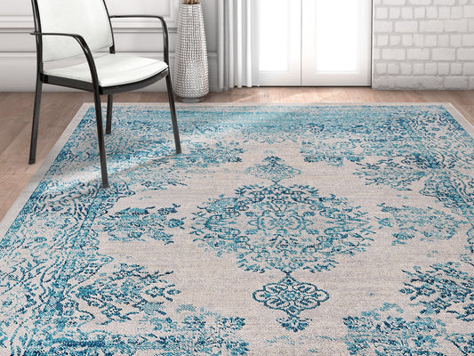 Cannes Blue Modern Rug FI-14