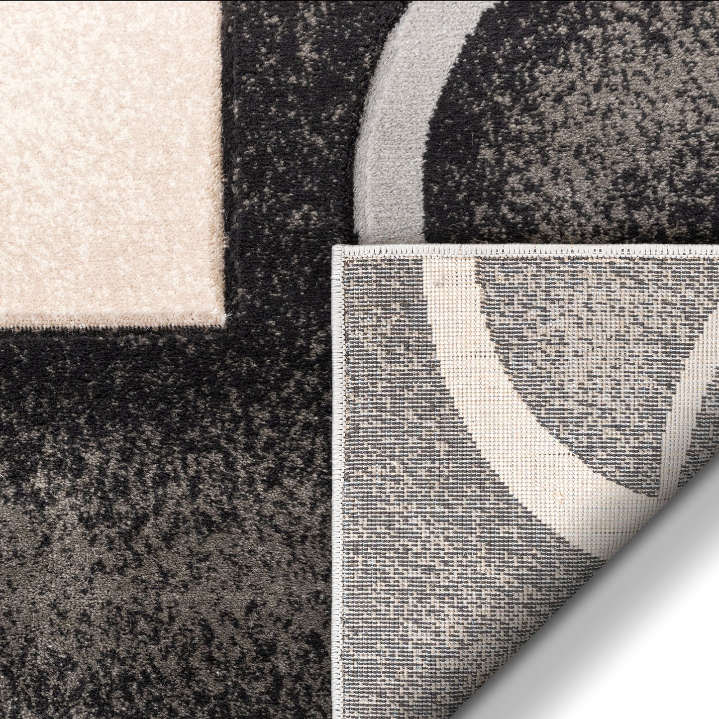 Belle Gold Modern Abstract Geometric 3D Textured Rug GV-21