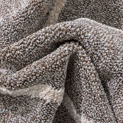 Cora Moroccan Lattice Trellis Taupe Looped Pile Rug HAR-48