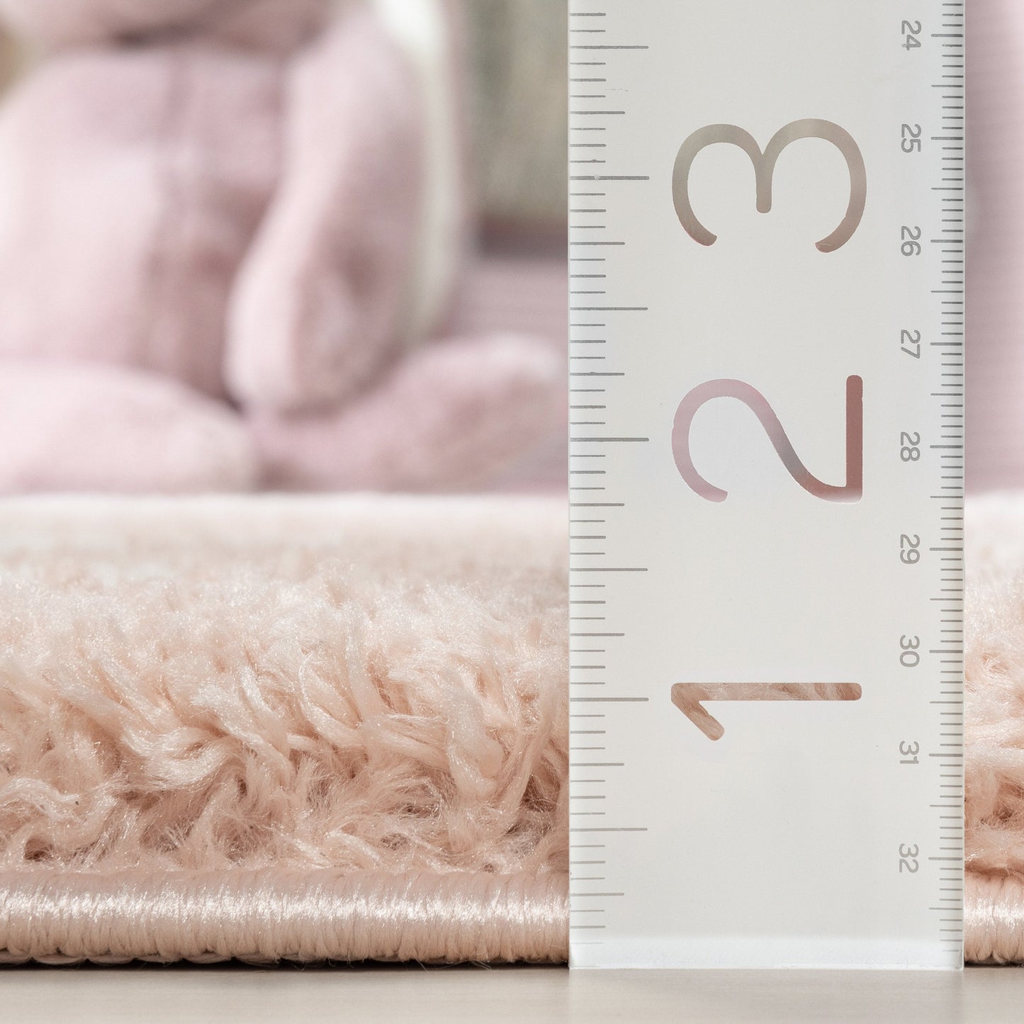 Celestial Skies Modern Stars Pattern Pink Thick & Ultra Soft Kids Rug HAV-10