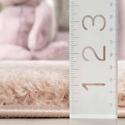 Celestial Skies Modern Stars Pattern Pink Thick & Ultra Soft Kids Rug HAV-10