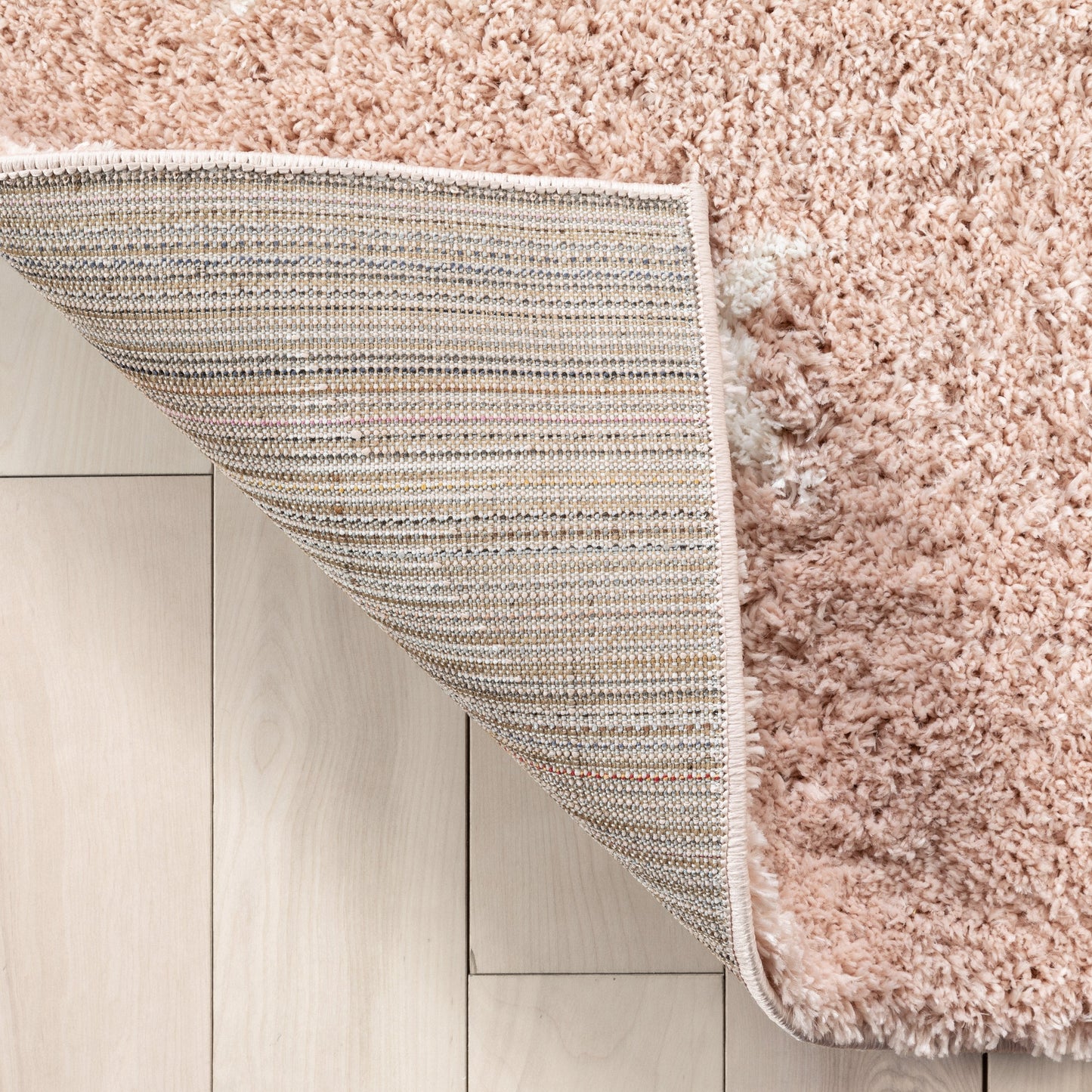 Celestial Skies Modern Stars Pattern Pink Thick & Ultra Soft Kids Rug HAV-10