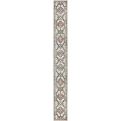 Jane Vintage Bohemian Aztec Tribal Blue Rug IND-46
