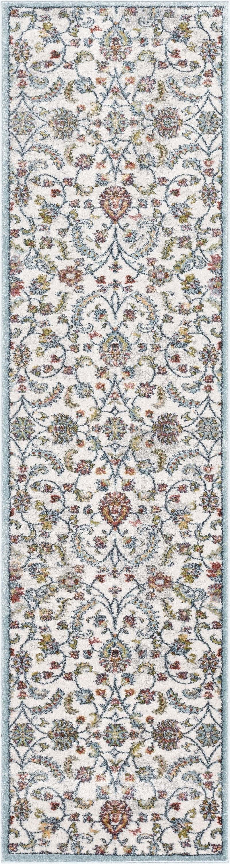 Metonia Vintage Oriental Floral Ivory Rug IVY-12