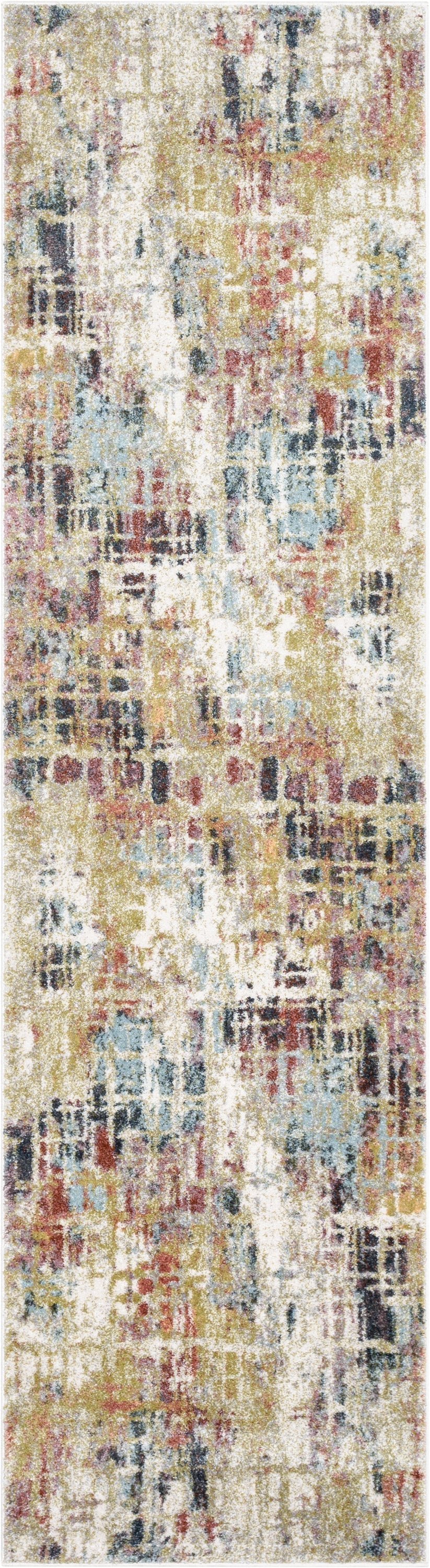 Elwood Modern Abstract Green Blue Rug IVY-45
