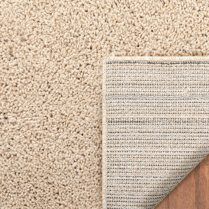 Halden Solid Pattern Ivory Thick  Nordic Shag Rug JU-12