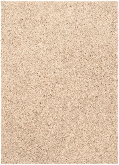 Halden Solid Pattern Ivory Thick  Nordic Shag Rug JU-12