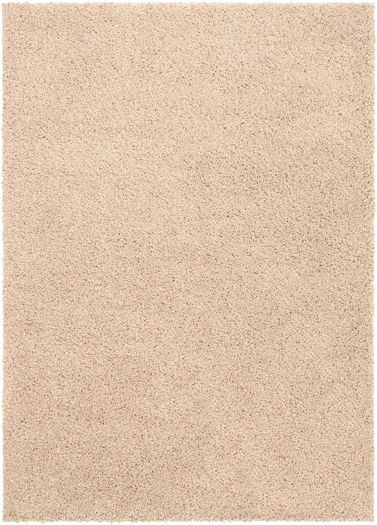 Halden Solid Pattern Ivory Thick  Nordic Shag Rug JU-12