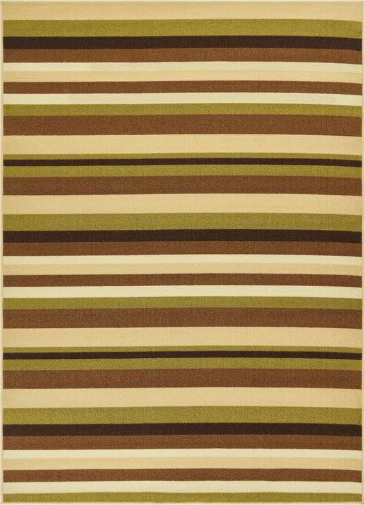 Uni Stripes Green Modern Rug KC-135