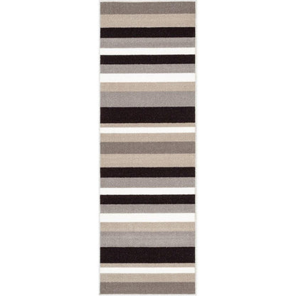 Uni Stripes Grey Modern Rug KC-137