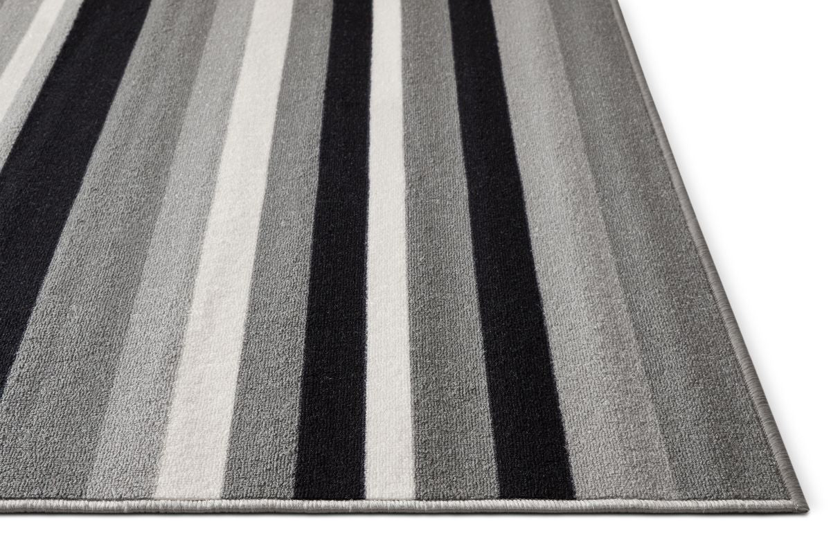 Uni Stripes Grey Modern Rug KC-137