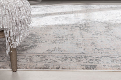 Marjorie Vintage Oriental Persian Panel Ivory Rug KE-102