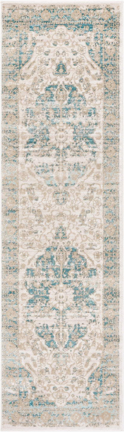 Maxwell Blue Vintage Modern Rug KE-34