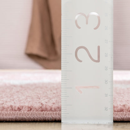 Stars Modern Geometric Pink Kids Rug KEN-29