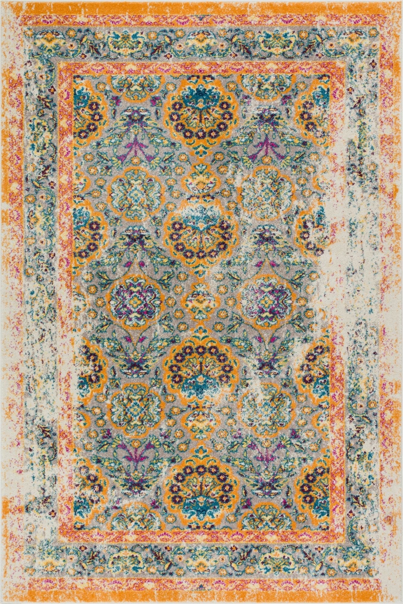 Sorrenti Orange Vintage Rug LA-29