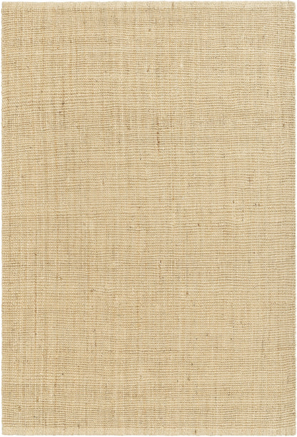Boucle Hand-Woven Jute Rug Farmhouse Solid Pattern Off-White Chunky-Textured Rug LAN-12