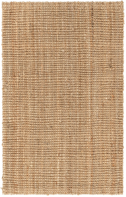 Boucle Hand-Woven Jute Rug Farmhouse Solid Pattern Natural Chunky-Textured Rug LAN-18