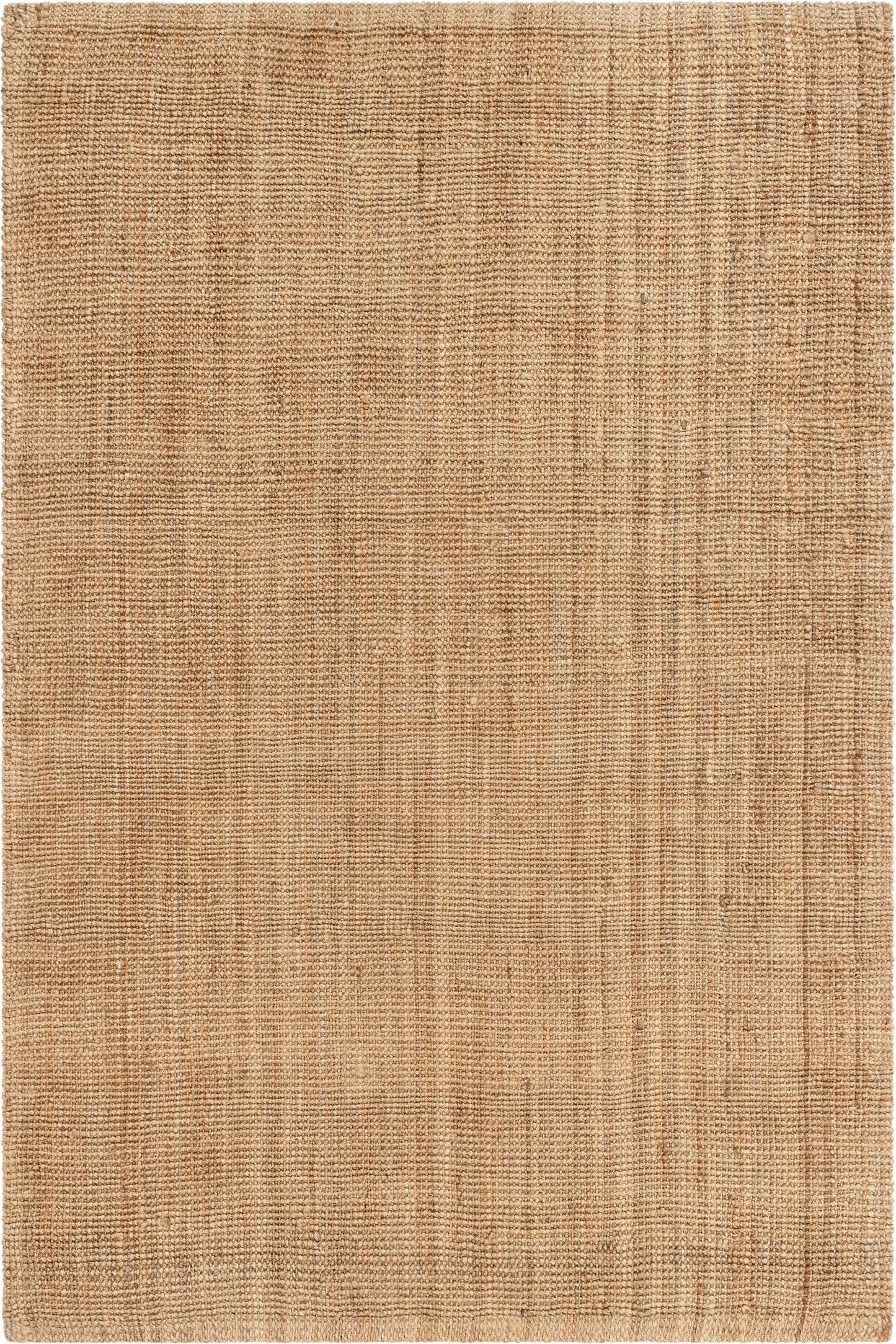 Boucle Hand-Woven Jute Rug Farmhouse Solid Pattern Natural Chunky-Textured Rug LAN-18
