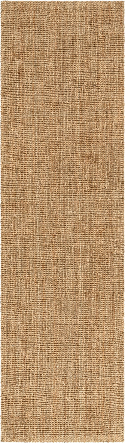 Boucle Hand-Woven Jute Rug Farmhouse Solid Pattern Natural Chunky-Textured Rug LAN-18