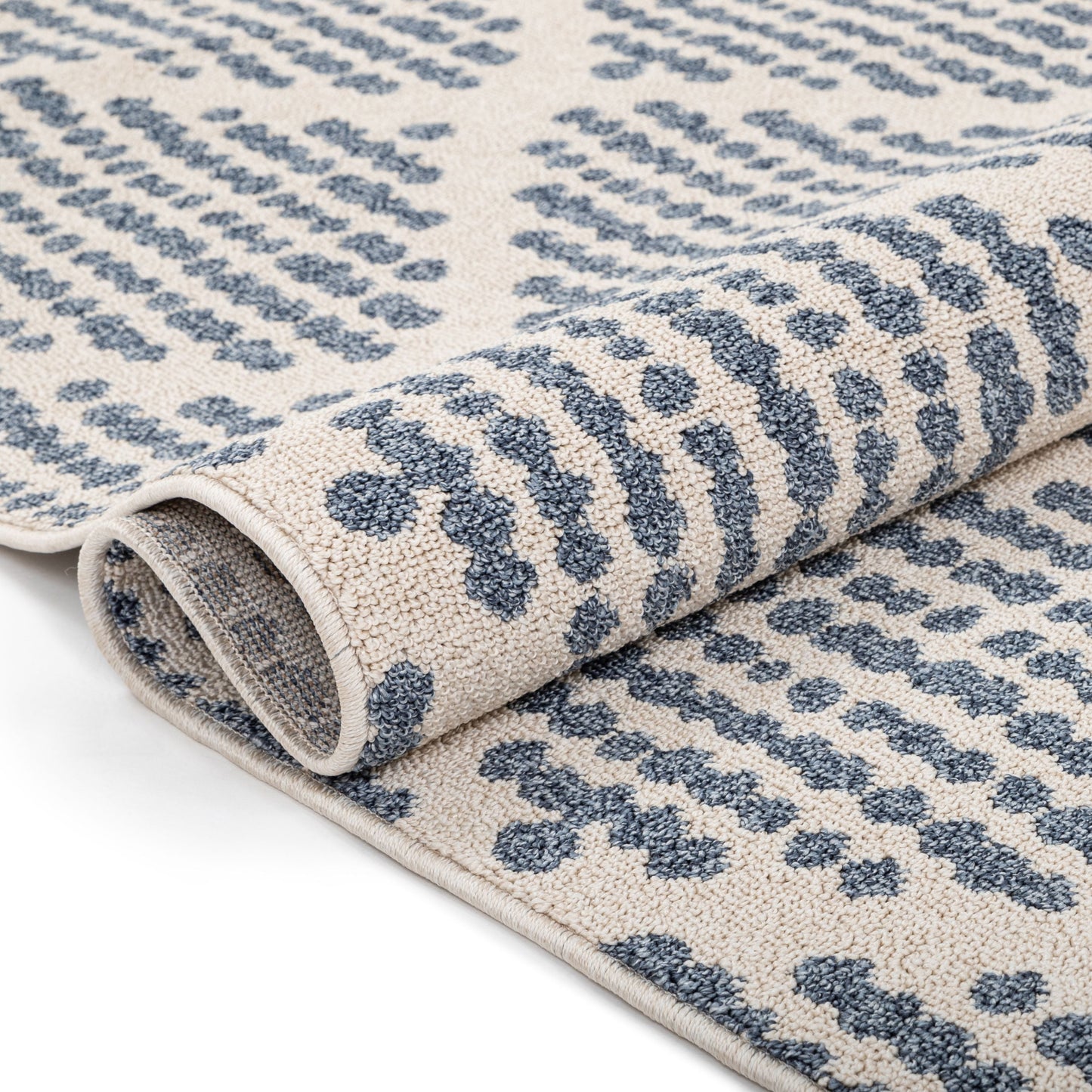 Arbor Moroccan Trellis Light Blue Kilim-Style Rug LDL-02