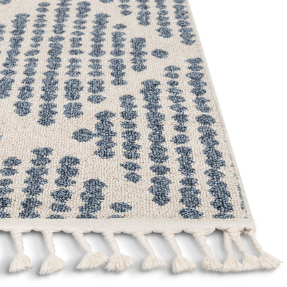 Arbor Moroccan Trellis Light Blue Kilim-Style Rug LDL-02
