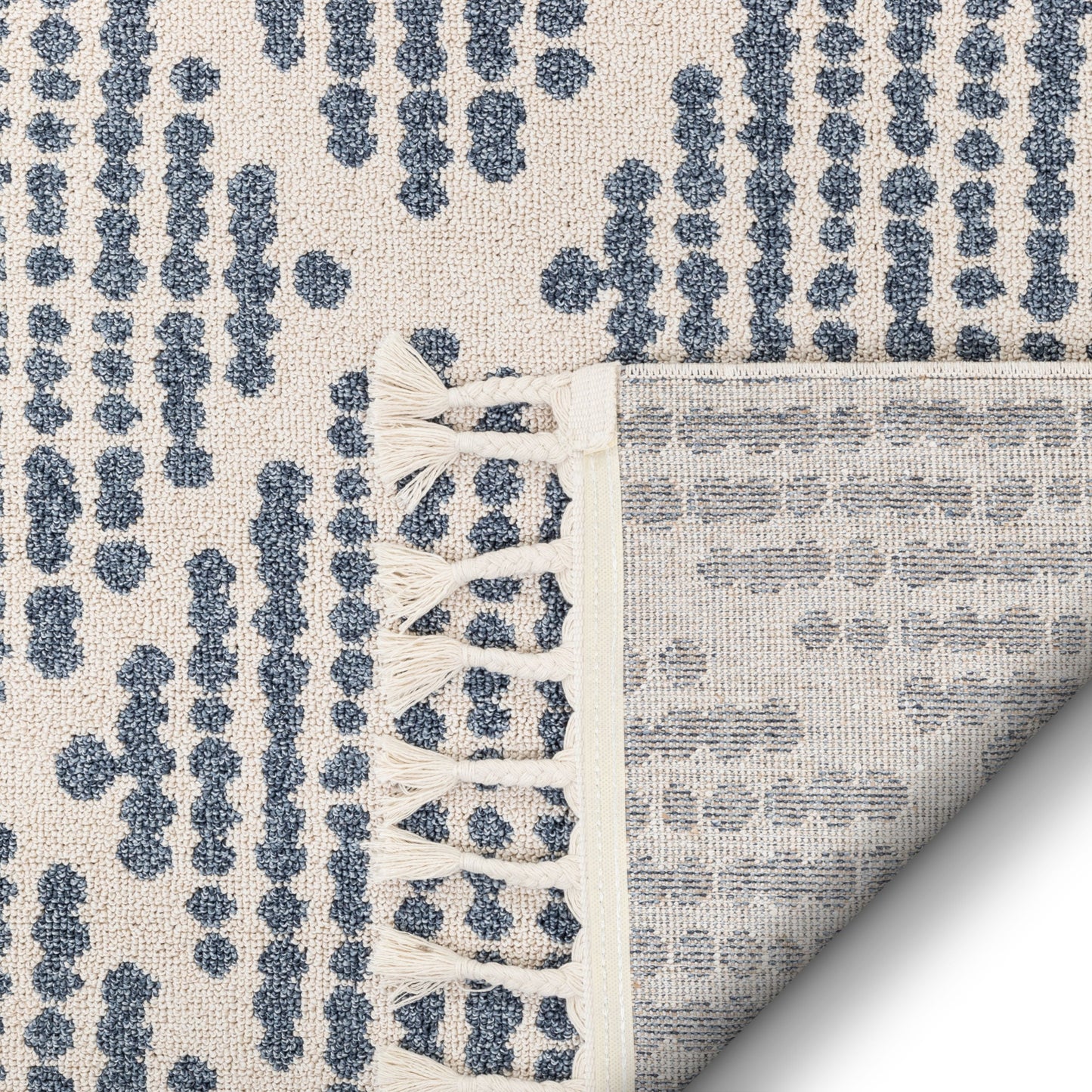 Arbor Moroccan Trellis Light Blue Kilim-Style Rug LDL-02