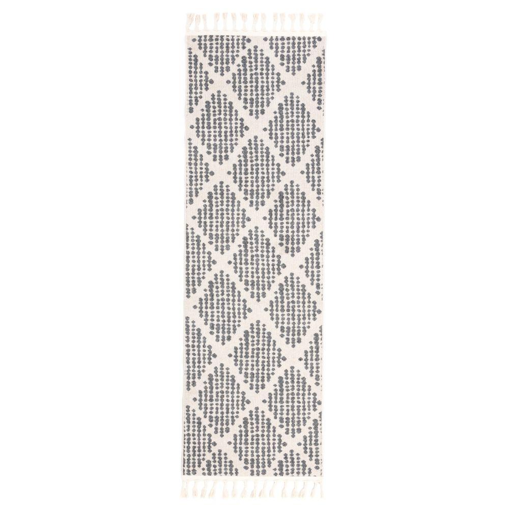 Arbor Moroccan Trellis Grey Kilim-Style Rug LDL-07