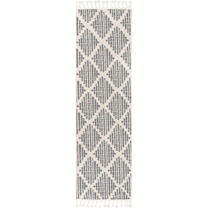 Arbor Moroccan Trellis Grey Kilim-Style Rug LDL-07
