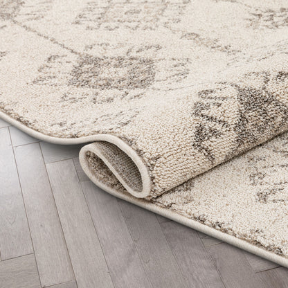 Concetta Moroccan Trellis Beige Kilim-Style Rug LDL-112