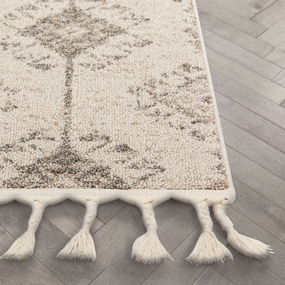 Concetta Moroccan Trellis Beige Kilim-Style Rug LDL-112