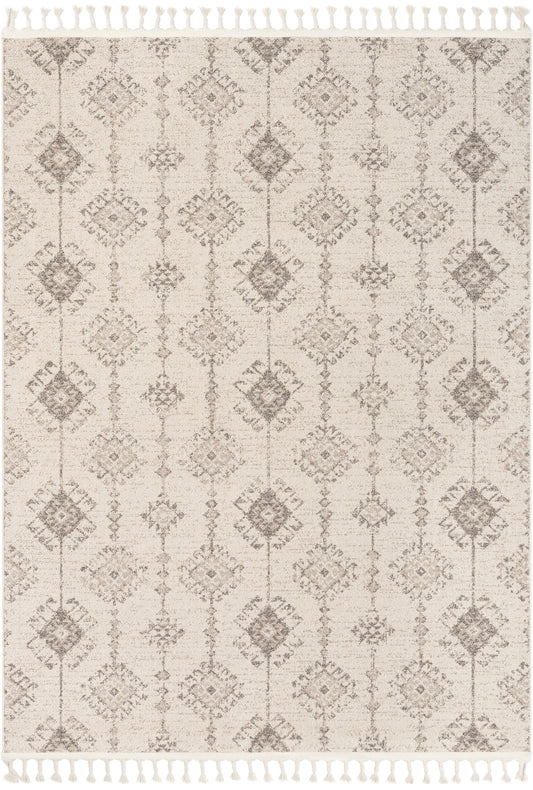 Concetta Moroccan Trellis Beige Kilim-Style Rug LDL-112