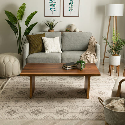 Concetta Moroccan Trellis Beige Kilim-Style Rug LDL-112