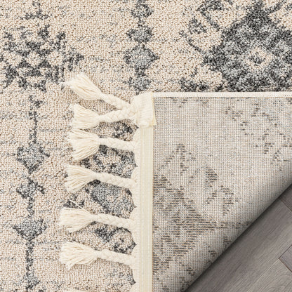 Concetta Moroccan Trellis Grey Kilim-Style Rug LDL-117