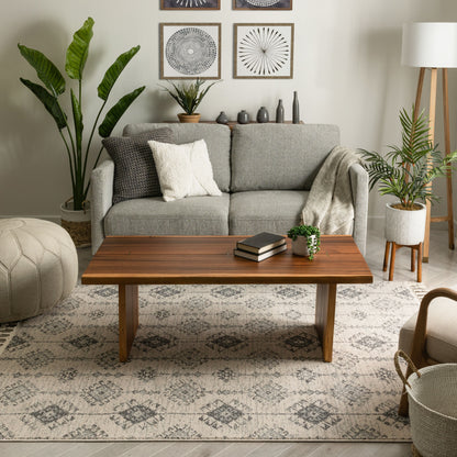 Concetta Moroccan Trellis Grey Kilim-Style Rug LDL-117