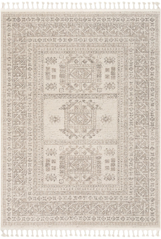 Carina Tribal Medallion Beige Kilim-Style Rug LDL-152