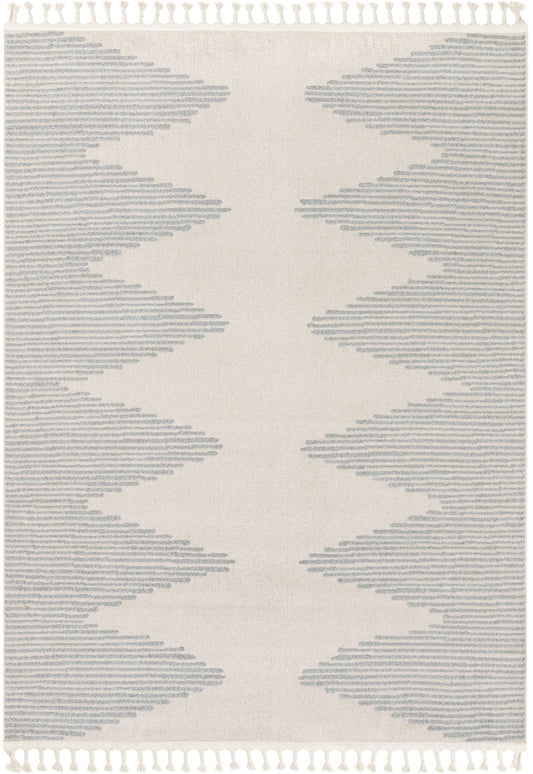 Zipped Tribal Aztec Geometric Grey Kilim-Style Rug LDL-17