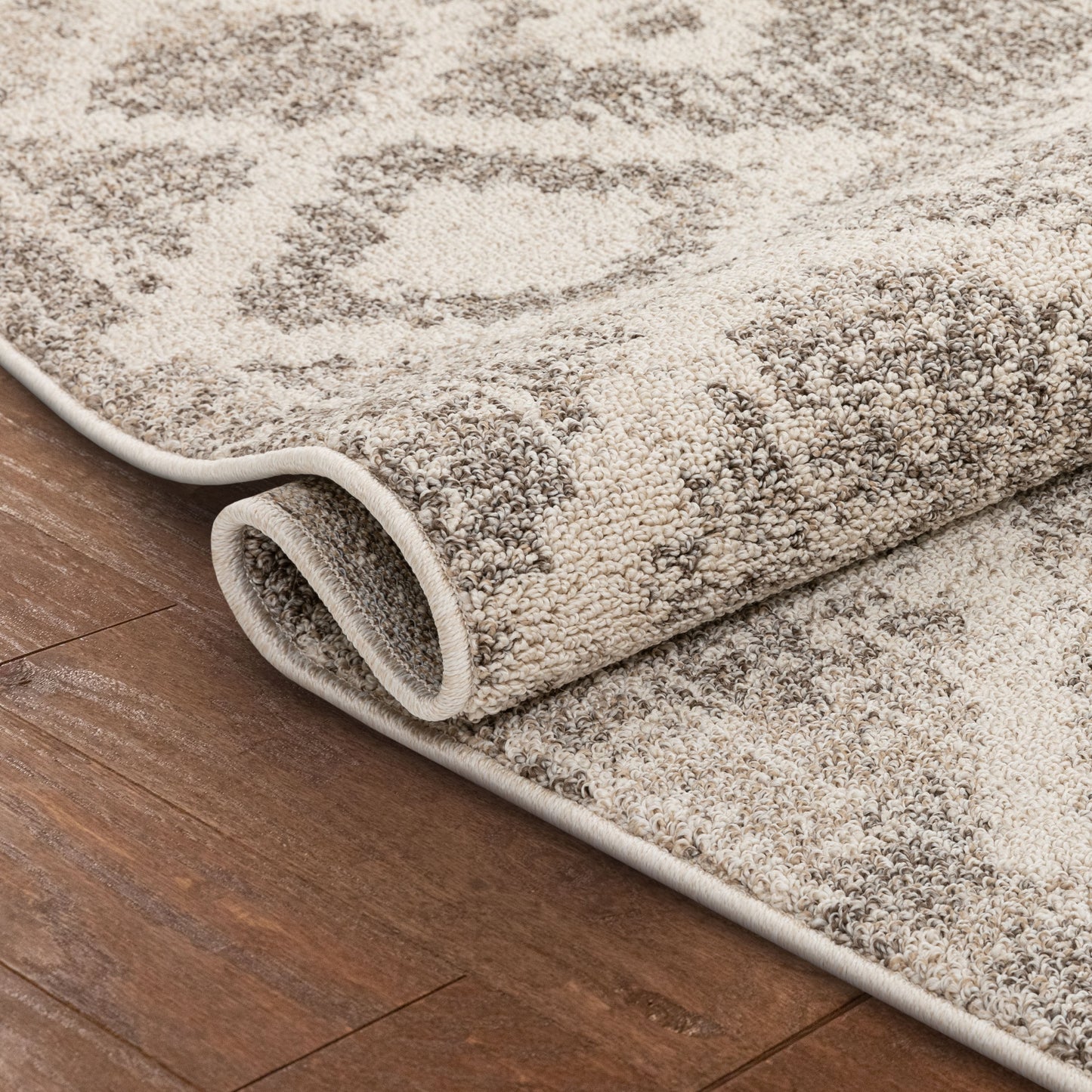 Romeo Moroccan Tribal Diamond Pattern Beige Kilim-Style Rug LDL-182