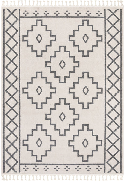 Mica Southwestern Tribal Geometric Ivory Kilim-Style Rug LDL-22