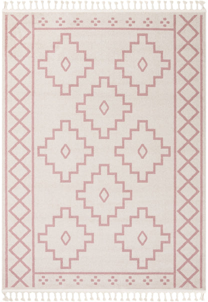 Mica Southwestern Tribal Geometric Blush Kilim-Style Rug LDL-29