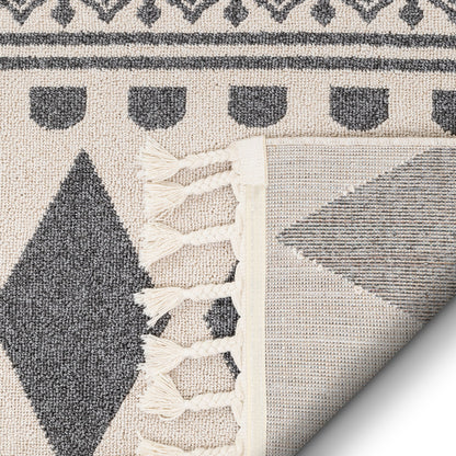 Cruce Tribal Moroccan Geometric Grey Kilim-Style Rug LDL-78