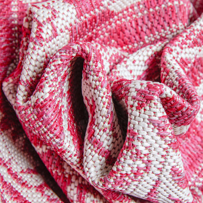 Delphi Oriental Persian Indoor/Outdoor Fuchsia Flat-Weave Rug LIA-200