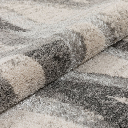 Toro Modern Ogee Geometric Ivory Rug LIS-02