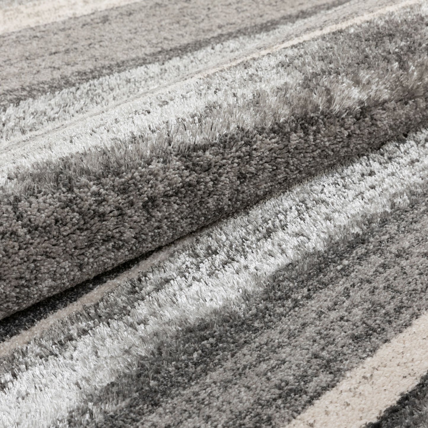 Cadi Contemporary Stripes Grey Rug LIS-17
