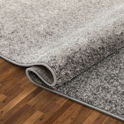 Madia Industrial Solid & Striped Distressed Grey Rug LIS-27